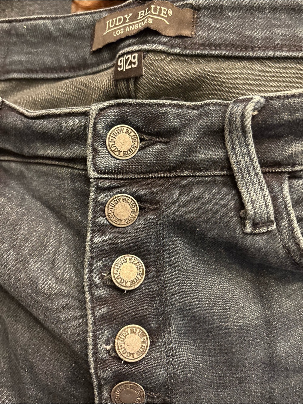 Judy Blue High-Rise dark blue Button-Fly straight leg Women’s Jeans 9/29 - Picture 5 of 8
